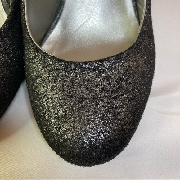 🖤Black Glitter Elegant Evening Wedge Heels (Round Toe) - "Trend Report " - Picture 13 of 15